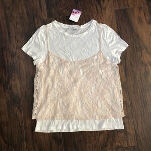Dainty Hooligan Lace Tank Overlay Top